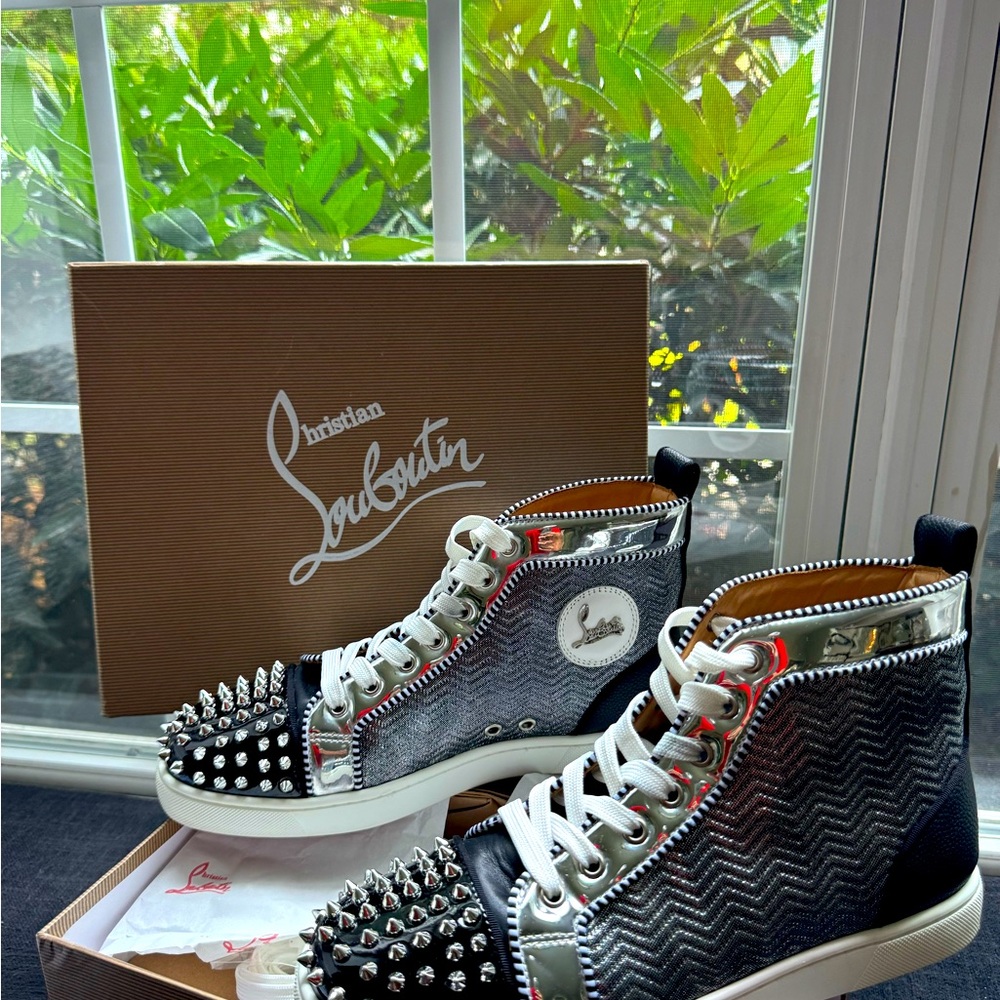 Black Chrome Christian Louboutin size US 9.5